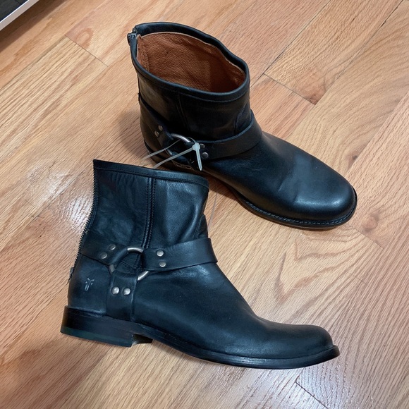 Frye Phillip black booties sz 7 - Picture 5 of 8